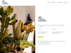Creating a modern website for private villas in Lanzarote
